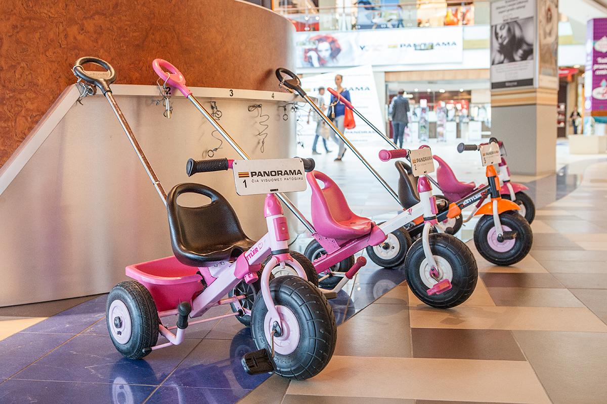 Three-wheeled bicycles for kids