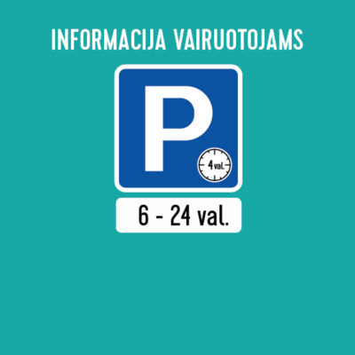 INFORMACIJA VAIRUOTOJAMS